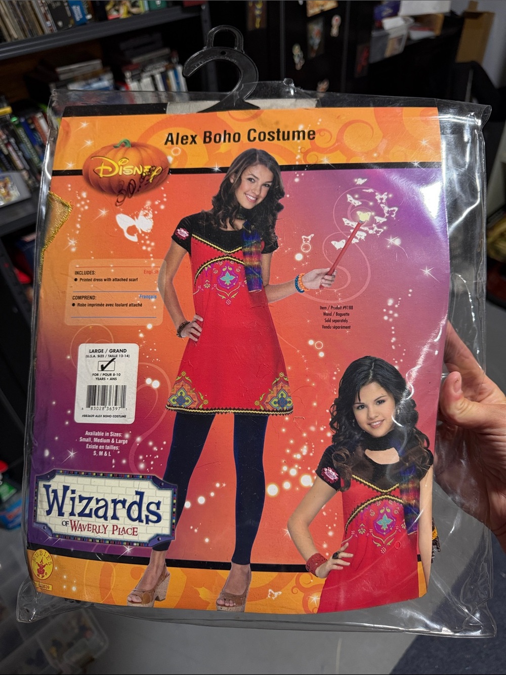 Disney Alex Boho Red Dress Costume with Black Accents